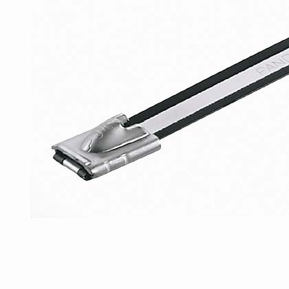 Panduit - Collier MLTC inox 316 partiellement recouvert;258x7,9mm;Nylon 11 noir;Resistance