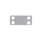 Panduit - Marker Plate, 316 SS, 4 Hole, 1.7" x .75
