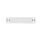 Panduit - Plaque identification inox 304;rectangulaire;4 trous;89x19x0.25mm;compatible emb