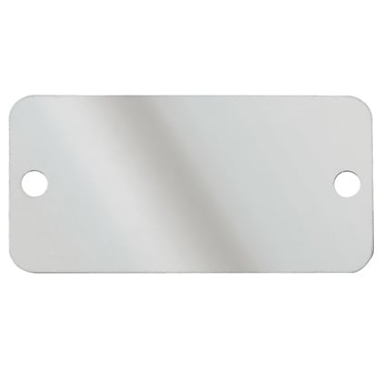 Panduit - Plaque identification inox 304;rectangulaire;2 trous;89x44x0.38mm;compatible emb