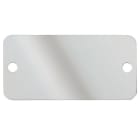 Panduit - Plaque identification inox 304;rectangulaire;2 trous;89x44x0.38mm;compatible emb