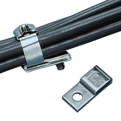 Panduit - Embase vis (6 mm) inox 304;22,6x10,2x44,4x5,4mm;Cdt25 (sachet)