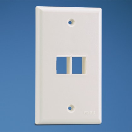 Panduit - NK 2-port, single gang, flush mount face