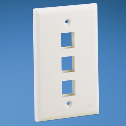 Panduit - NK 3-port, single gang, flush mount vert