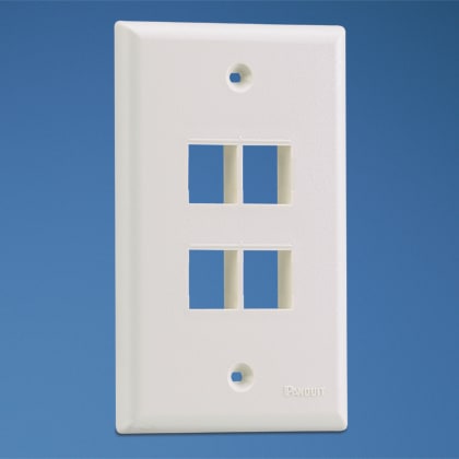 Panduit - NK 4-port, single gang, flush mount vert