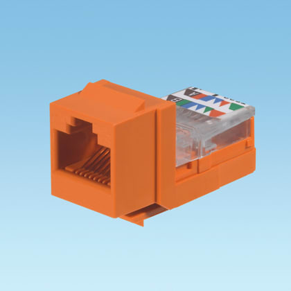 Panduit - NK Cat 5e leadframe jack module, orange