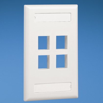 Panduit - Flush Mount Screw-On Faceplates With Lab