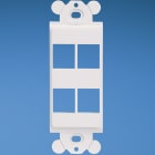 Panduit - NK 4-port, screw mount module frame