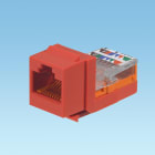 Panduit - NK Cat 5e leadframe jack module - Red