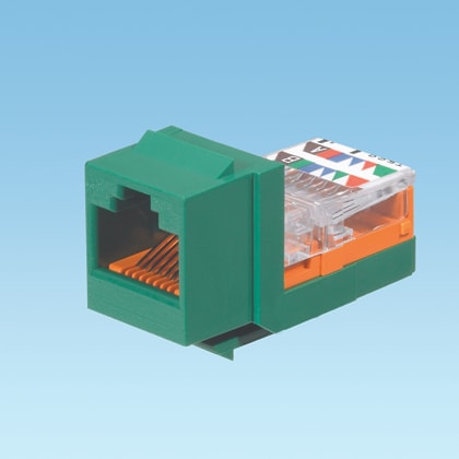 Panduit - NK Cat 5e leadframe jack module - Green