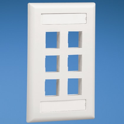 Panduit - NK 6-port, single gang, flush mount vert