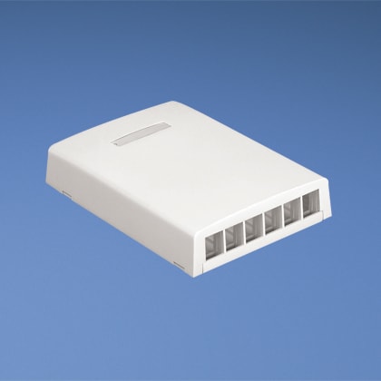 Panduit - NK 6-Port Surface Mount Box, Off White