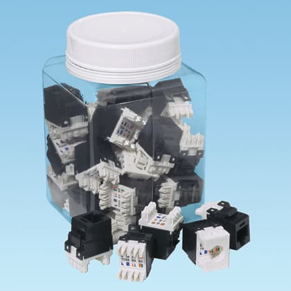 Panduit - NK Cat 5e punchdown jack module, 25 pack