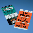 Panduit - Voltage Marker Book, Vinyl, '220 VOLTS',