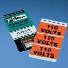 Panduit - Voltage Marker Book, Vinyl, '480 VOLTS',