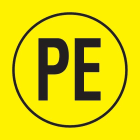 Panduit - Symbole élec. "PE" entouré;13x13mm;Noir sur Jaune;68/carte;Cdt.10 cartes