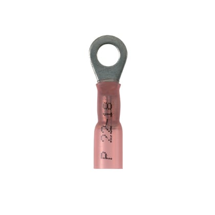 Panduit - Ring Term, Heat Shrink, 22-18 AWG, #8 St
