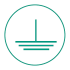 Panduit - Distributeur de symboles adhésifs TERRE; diam.19,1mm; 300/distrib.; Cdt.1 distri