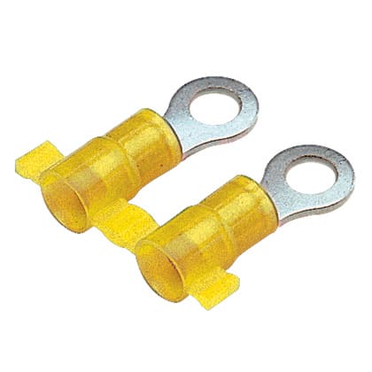 Panduit - Cosse ronde isolée PA 6.6 en bande;12-10 AWG(4-6mm²)bornage M5;Cdt.2000