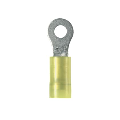 Panduit - Cosse ronde isolée PA 6.6 ;12-10 AWG(4-6mm²)bornage M4;Cdt.500