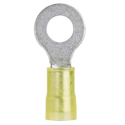Panduit - Cosse ronde isolée PA 6.6 ; 12-10 AWG(4-6mm²);bornage M6;Cdt.50