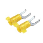 Panduit - Flanged Fork Terminal, nylon insulated,