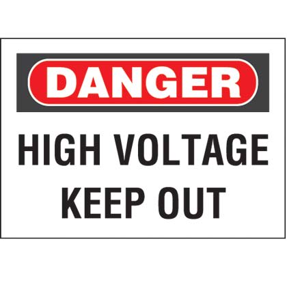 Panduit - Non-Adh Rigid Sign,Polyethylene,'Danger