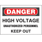 Panduit - Adhesive Sign, Polyester,'Danger High Vo