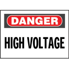 Panduit - Vinyl Adhesive Sign, 10"x7"H, 'Danger Hi