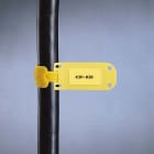 Panduit - Etiquette de câble protégée;3x1,31pouce;fixation par colliers;Jaune;25/cdt;Cdt.1