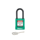 Panduit - Cadenas isolé non conducteur; hauteur anse 38,1mm; diamètre anse 6,6mm; vert; ré