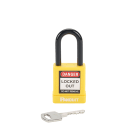 Panduit - Cadenas isolé non conducteur; hauteur anse 38,1mm; diamètre anse 6,6mm; jaune; r