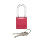 Panduit - Aluminum Body Padlock, Long Shackle, Red