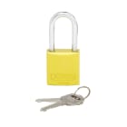 Panduit - Aluminum Body Padlock, Long Shackle, Yel