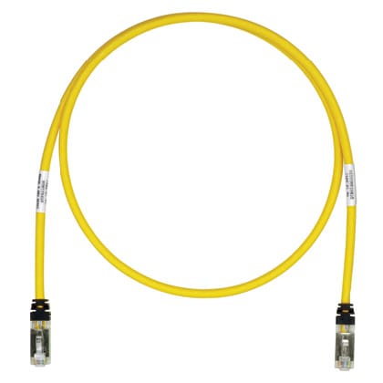 Panduit - Cordon Brassage Blindé Cat 6A, Jaune S/FTP