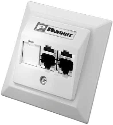 Panduit - Faceplate Kit, STP, 3 Port, 80x80mm, Arc