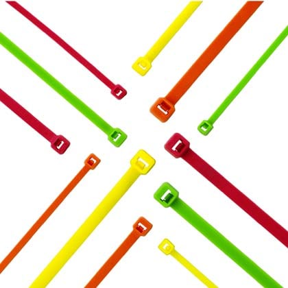 Panduit - Collier serrage Pan-Ty;188X4,8mm;PA 6.6 rose fluorescent (-60°C à 85°C);Cdt:1000