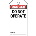 Panduit - Plastic Tag, 'Danger Do Not Operate', 5