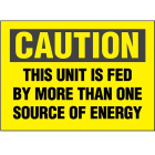 Panduit - Adhesive Sign, Polyester, 'Caution This.