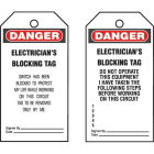 Panduit - Plastic Tag, 'Danger Electrician's Block