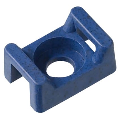 Panduit - Embase berceau détect.;Attaches jusqu'à 7,6mm;vis M5;Polypro Bleu foncé;Cdt.100