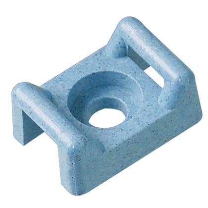Panduit - Embase berceau détectable;Attaches jusqu'à 7,6mm;vis M5;PA6.6 Bleu clair;Cdt.100