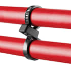 Panduit - Collier serrage double boucle Pan-Ty;300x4,8mm;PA 6.6 noir resistance haute temp
