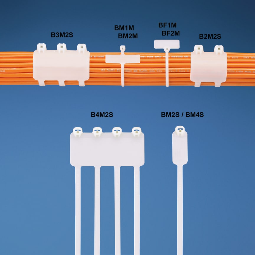 Panduit - Collier BT;Drapeau 46X23,1mm;203X4,7mm;PA 6.6;Naturel;Cdt:250 (sachet)