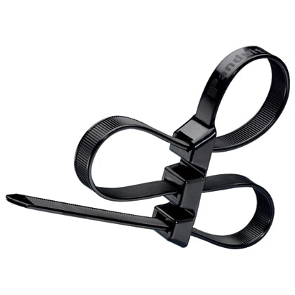 Panduit - Collier PLT triple boucle;508x20,3mm;PA 6,6;Noir UV;Cdt.100 (sachet)