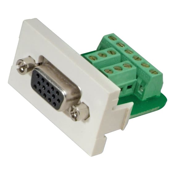 Panduit - D-Sub Connector, 15 Pin HD, 2 Port Femal