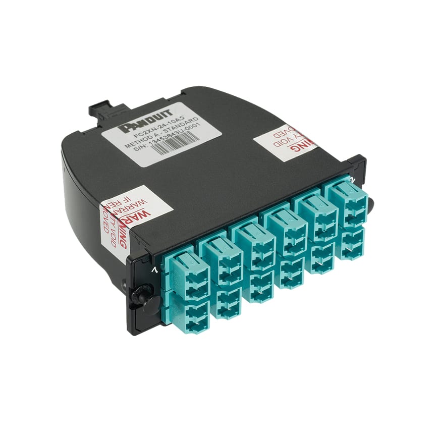 Panduit - OM3 24-fiber total, aqua adapter, zircon