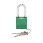 Panduit - Aluminum Body Padlock, Long Shackle, Gre
