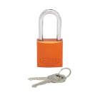 Panduit - Aluminum Body Padlock, Long Shackle, Ora