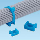 Panduit - Embase berceau;Attaches jusqu'à 7,6mm;vis M5;TEFZEL Bleu Aqua;Cdt.100